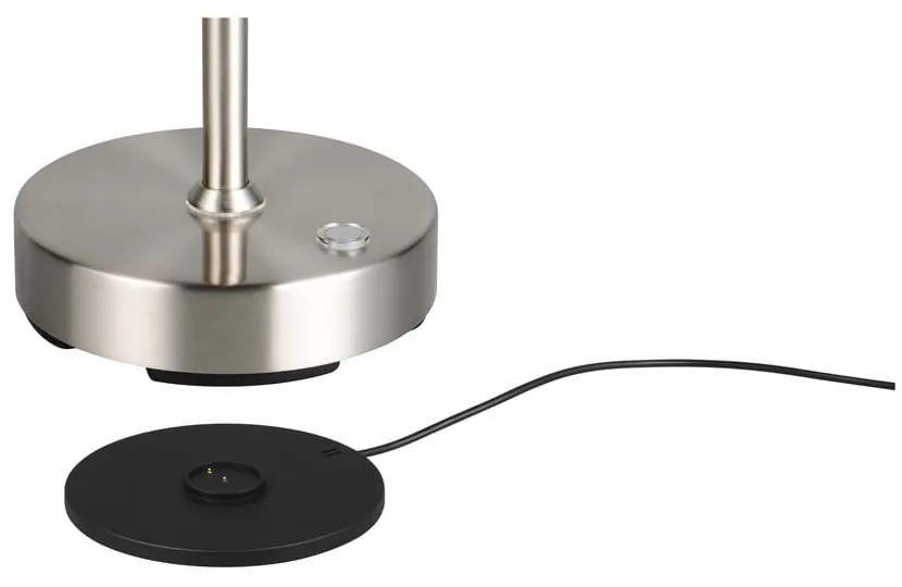 LED настолна лампа сребърна (височина 45 cm) Moreno – Reality