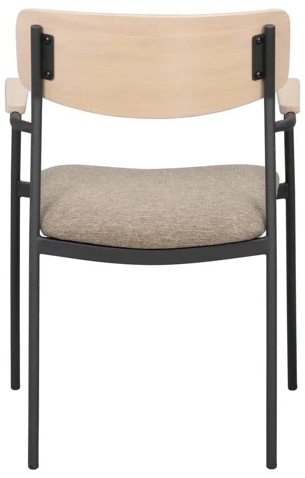 Трапезни столове в бежов и естествен цвят в комплект от 2 бр. Maymont – Rowico