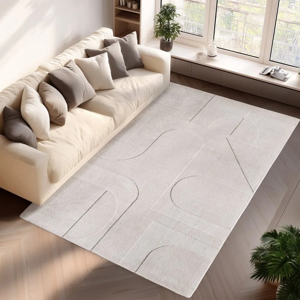 Кремав килим подходящ за пране 240x340 cm Pompei 1614 – Ayyildiz Carpets