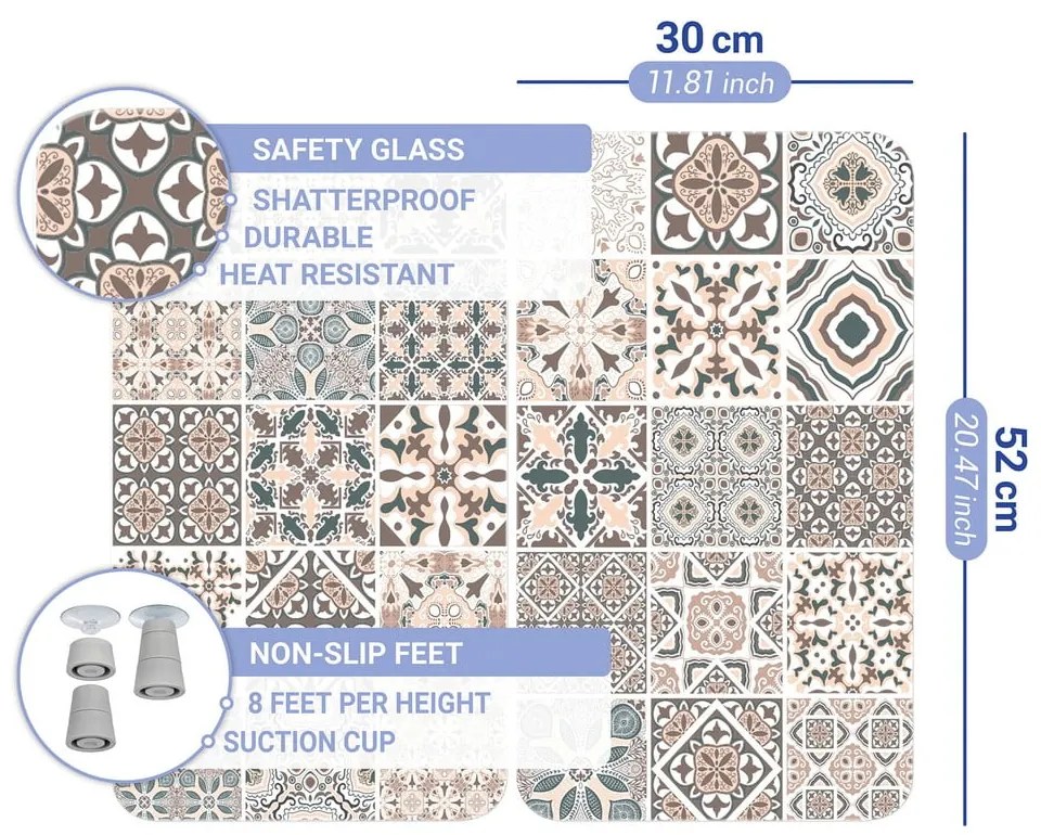 Комплект от 2 универсални капака за стъклени печки с плочки - Wenko