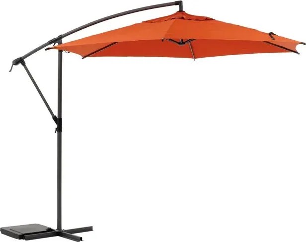 Градински чадър със странична стойка Hesperide Manoa, 3 m - Кехлибар