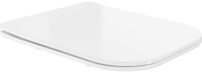 Mexen дъска със забавено падане slim, дуропласт, бяла гланц - 39060100