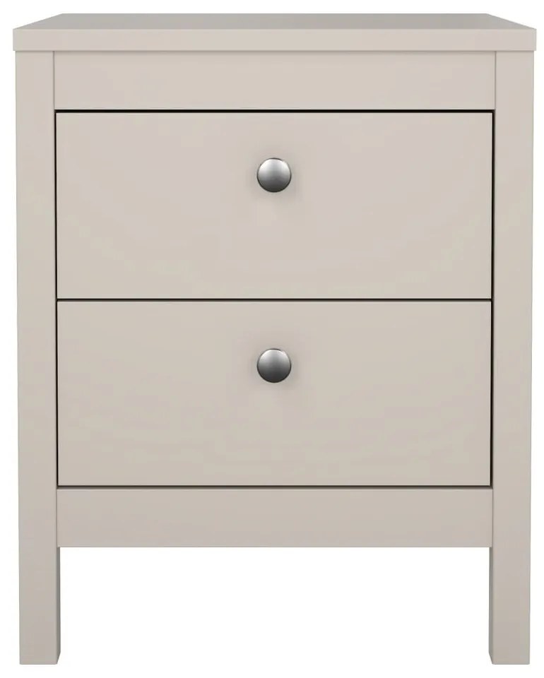 Сиво-бежово нощно шкафче Madrid – Tvilum