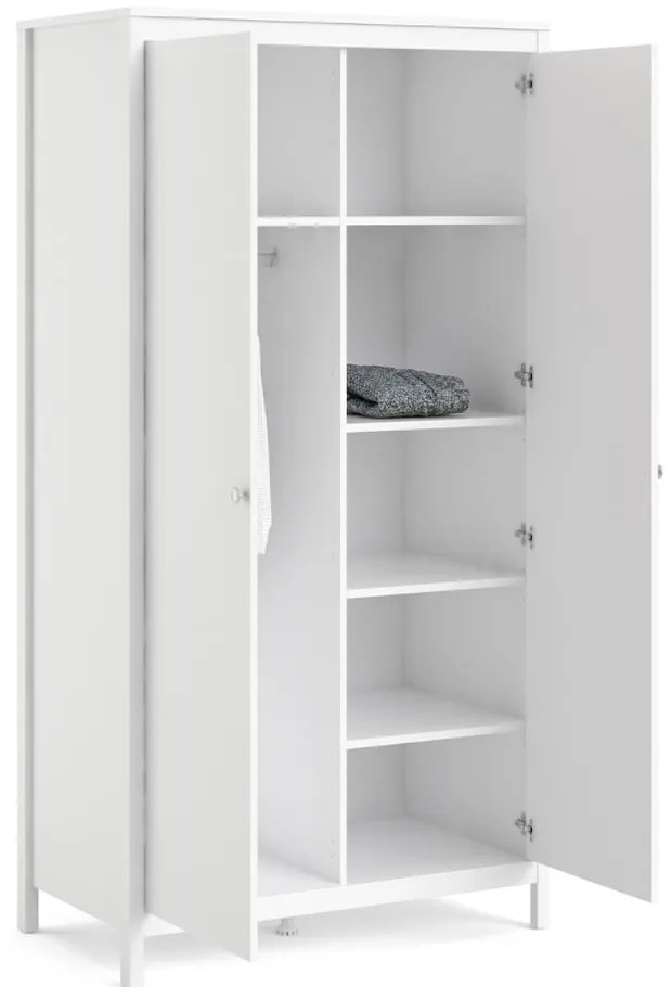 Бял гардероб 102x199 cm Madrid – Tvilum