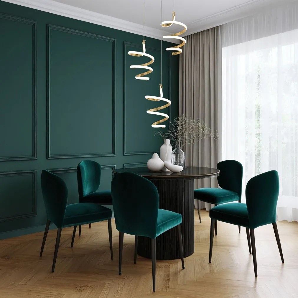Висяща LED лампа G075-3CPR Gold