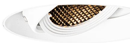 Модерен вграден прожектор бял GU10 AR70 кръгъл без рамка - Oneon Honey