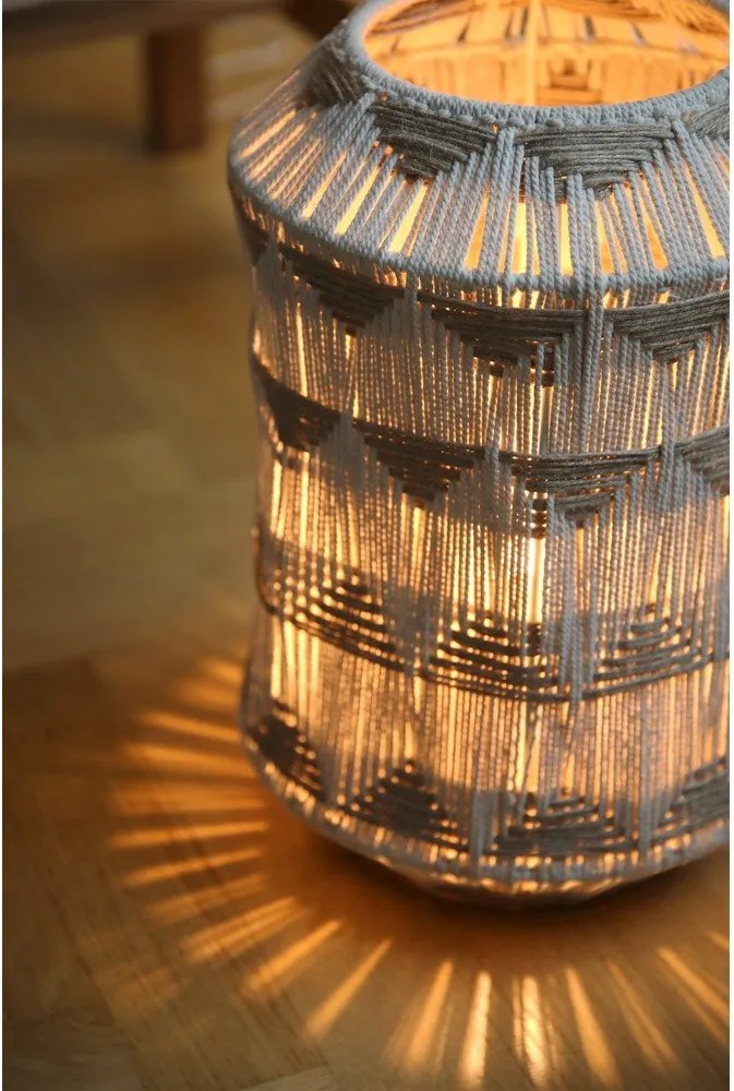 Настолна лампа в естествен цвят с текстилен абажур/с абажур от юта (височина 35 cm) Ano – Markslöjd