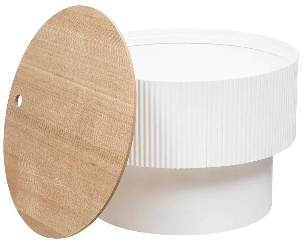 Холна маса atmosphera Enola, MDF, 55 cm - Бял