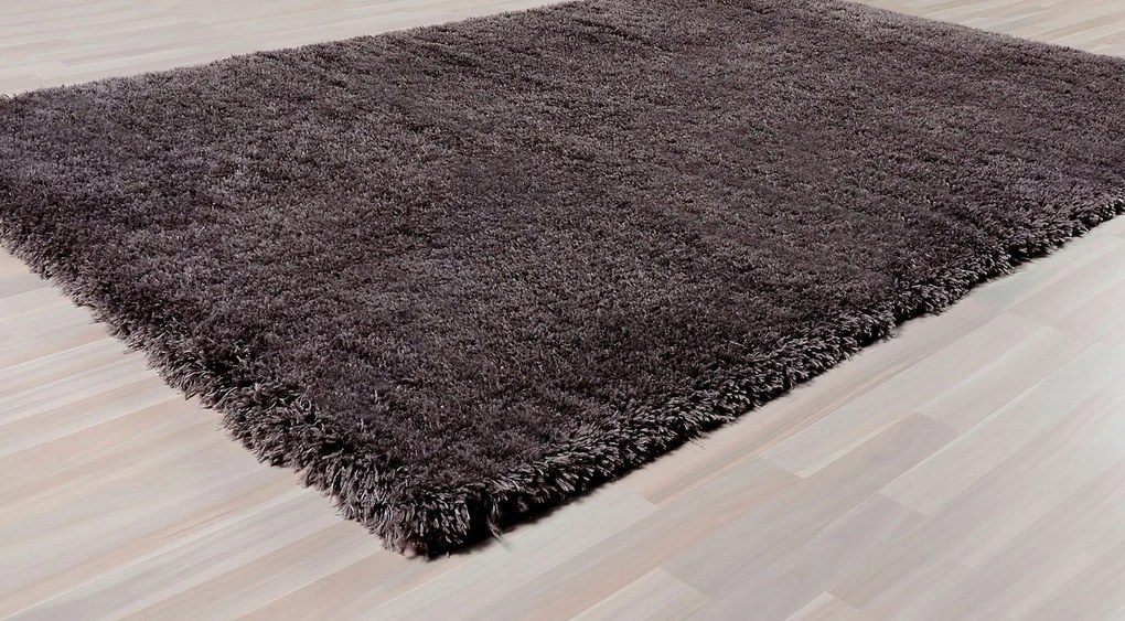 Килим colore colori flokati 80062-дървени въглища-диаметър: 200 см.