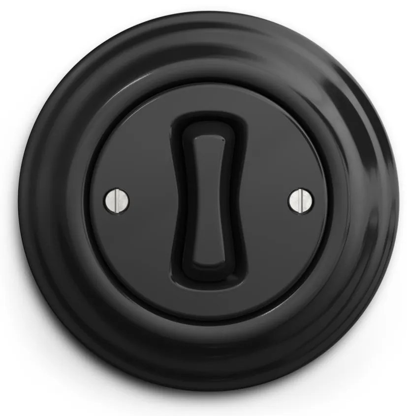 Kliklap - Ретро междинен ключ с рамка №7, черен