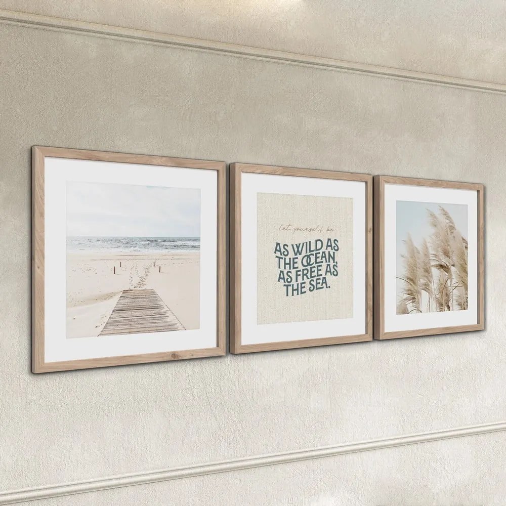 Картини в комплект от 3 бр. 30x40 cm Seaside – Styler