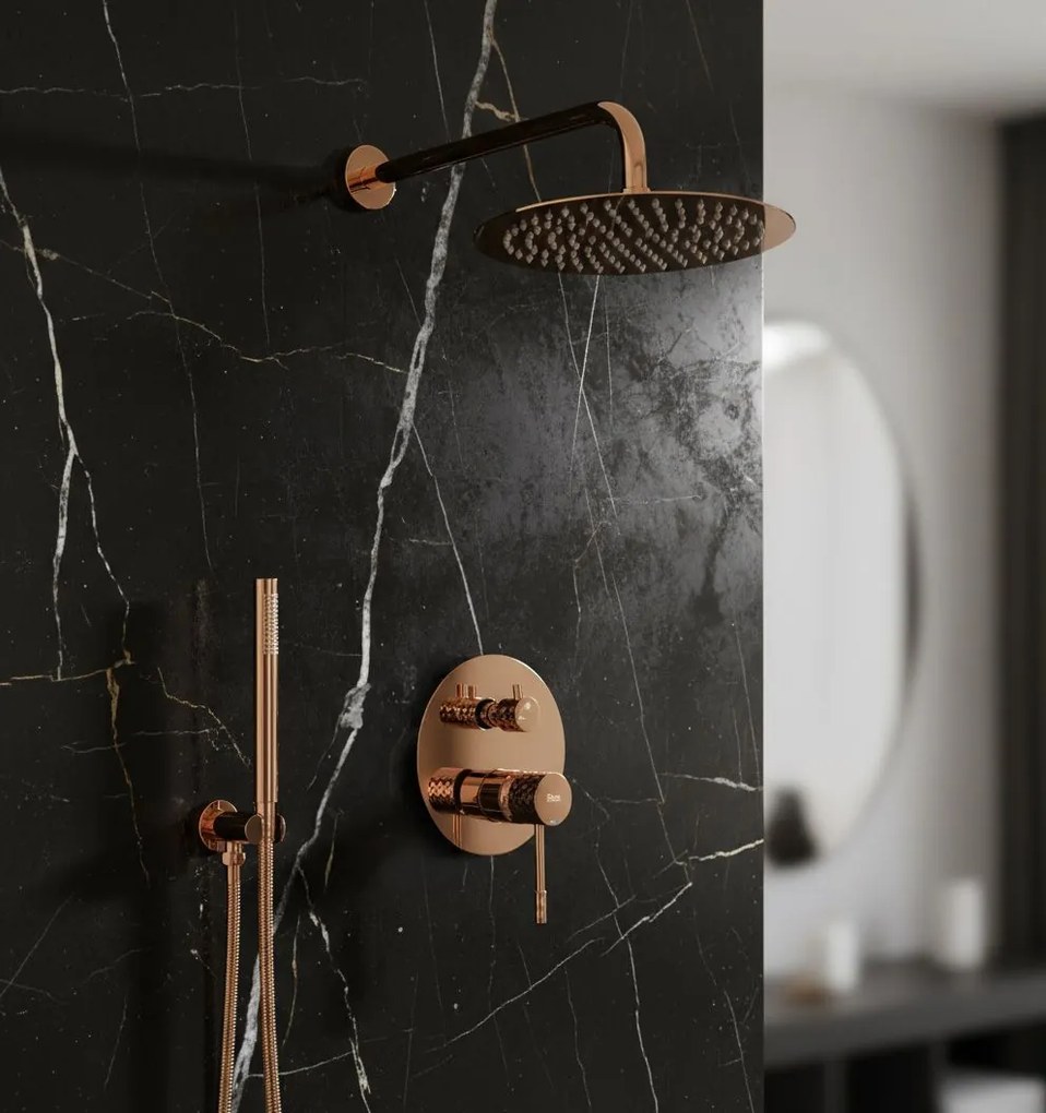 Душ система за вграждане Rea Lungo Diamond Copper
