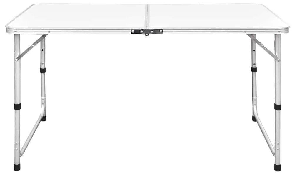 41325 vidaXL Сгъваема къмпинг маса с регулируема височина алуминий 120x60 см