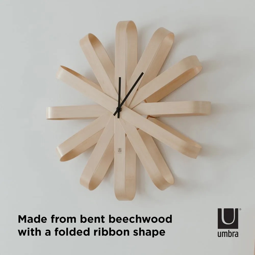 Стенен часовник ø 51 cm Ribbonwood – Umbra