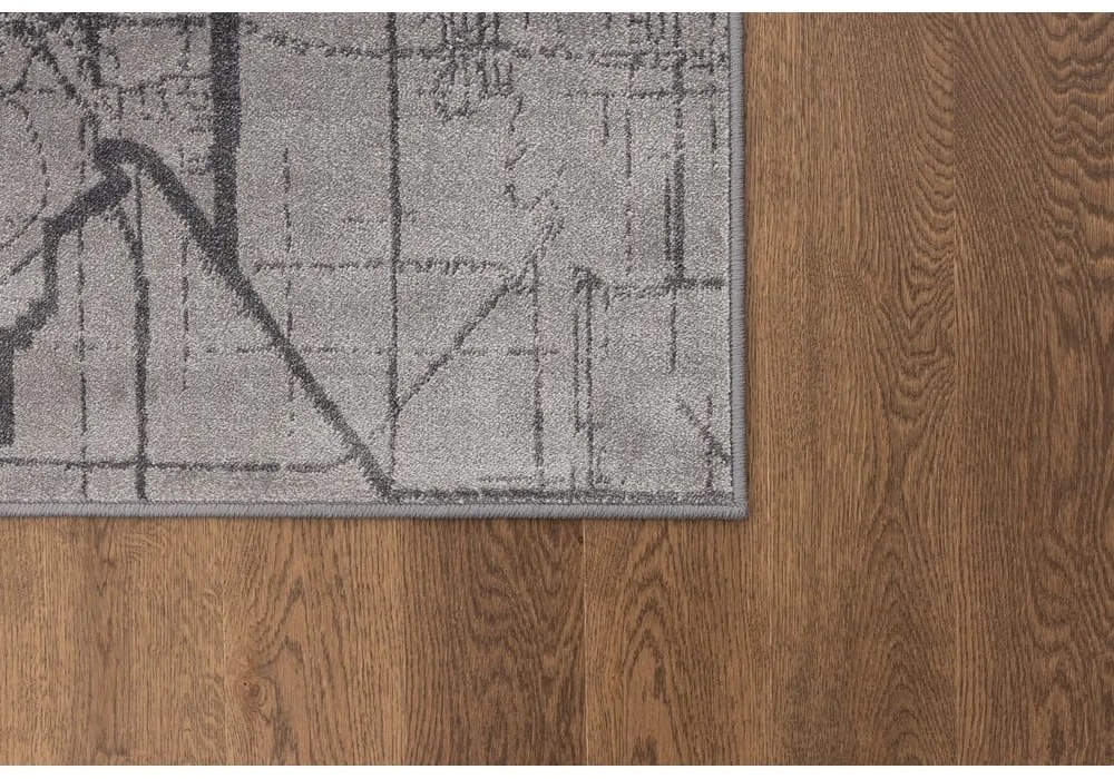 Сив килим 80x150 cm Soft – FD