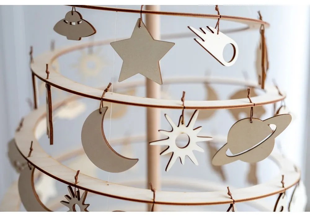 Комплект от 8 дървени коледни декорации Medium - Spira