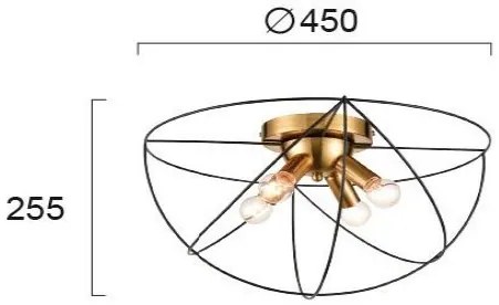 Таванна лампа Viokef Atom