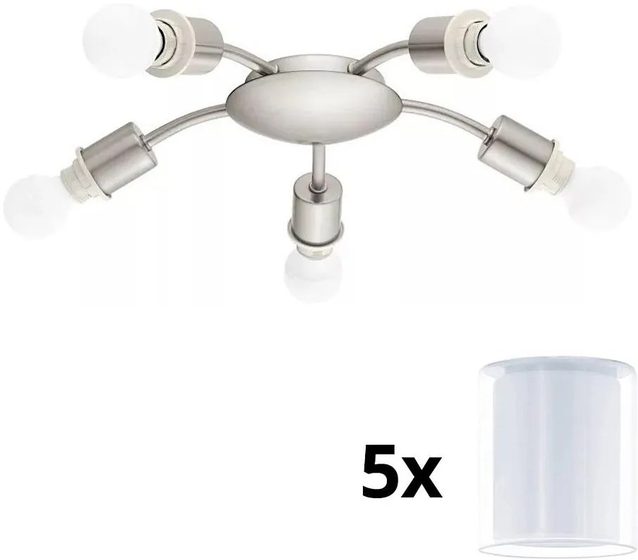 Eglo - LED таванно осветително MY CHOICE 5xE14/4W/230V хром/бяло