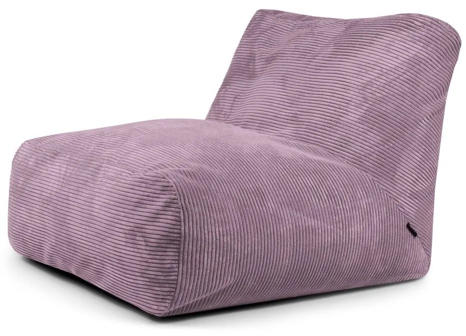 Лилав пуф от рипсено кадифе Tube 100 – SLOWDOWN