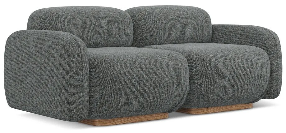 Сив модулен диван 190 cm Ailani – Makamii