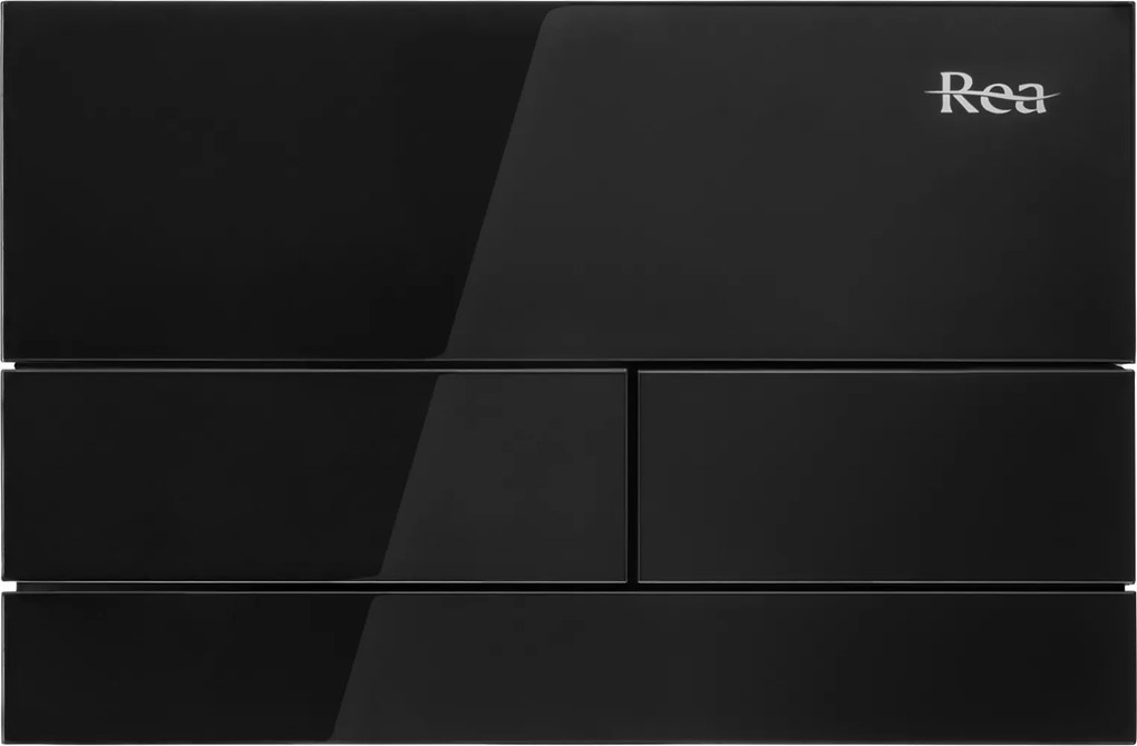 Бутон за тоалетна K011A-Q и Slim024N Rea T Black Glass