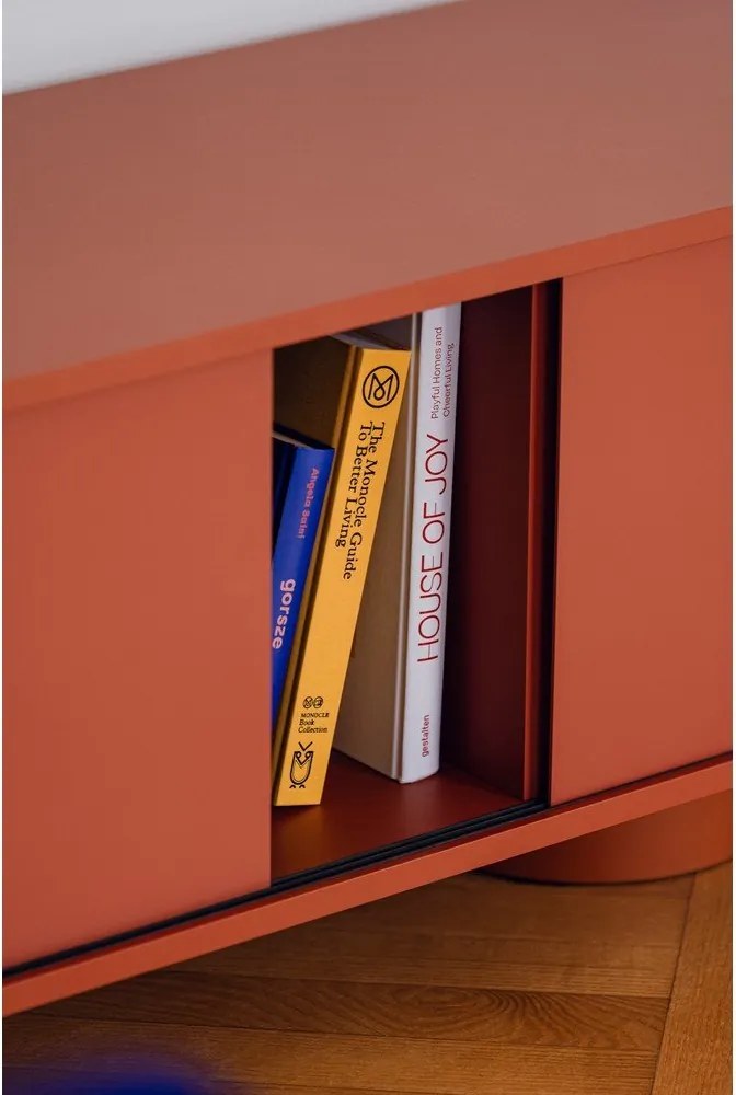 Теракотена маса за телевизор 160x48x42 cm Taro – noo.ma