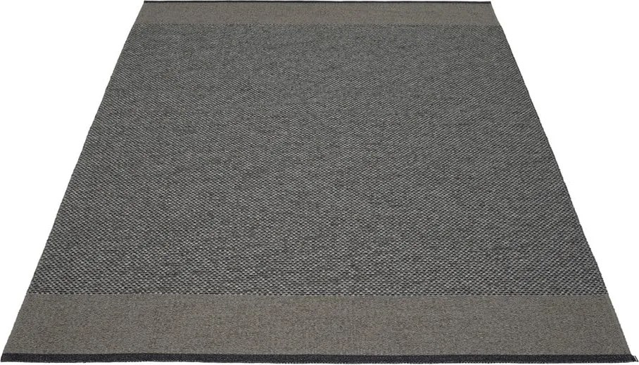 Антрацитен килим за открито и закрито 140x200 cm Edit Charcoal – Pappelina
