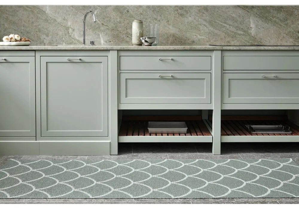 Зелена пътека за открито и закрито 70x300 cm Kotte Army Sage – Pappelina