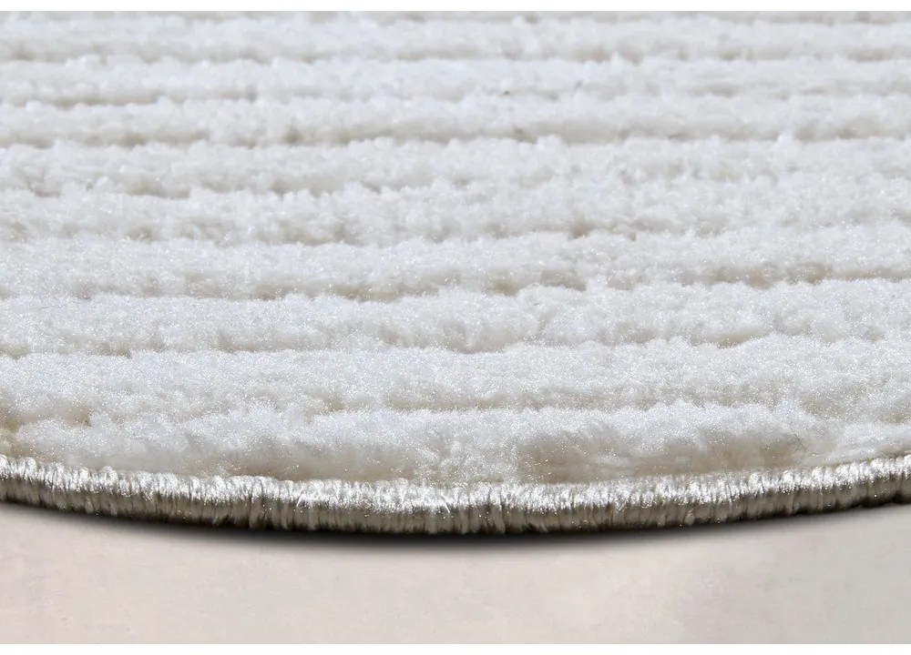 Бял кръгъл килим ø 200 cm Panglao New York White – Elle Decoration