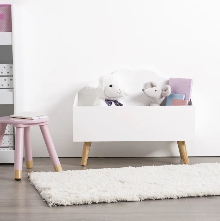 Детски скрин за съхранение atmosphera Cloud MDF - Бял