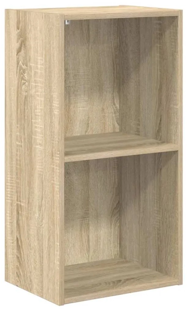 800930 vidaXL 2-етажна библиотека, дъб сонома, 40x30x76,5 см, инженерно дърво