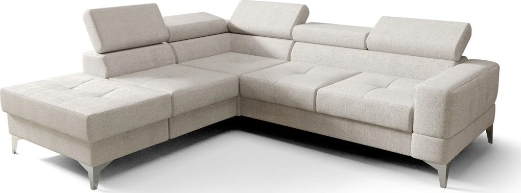 Ъглов диван Soreko Plus-Екрю-ляв