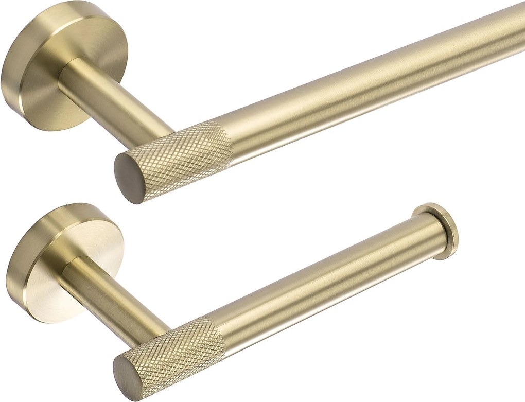 Комплект аксесоари за баня GRID Brush Gold 4 части