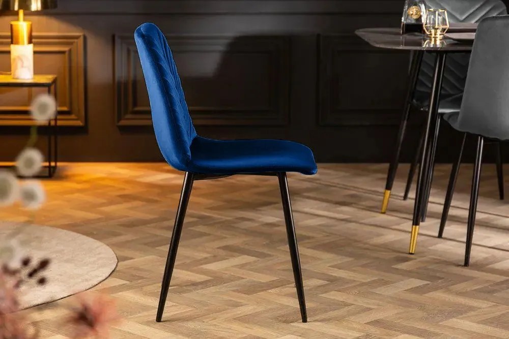 Кухненски стол Lina-Син (4) парчета