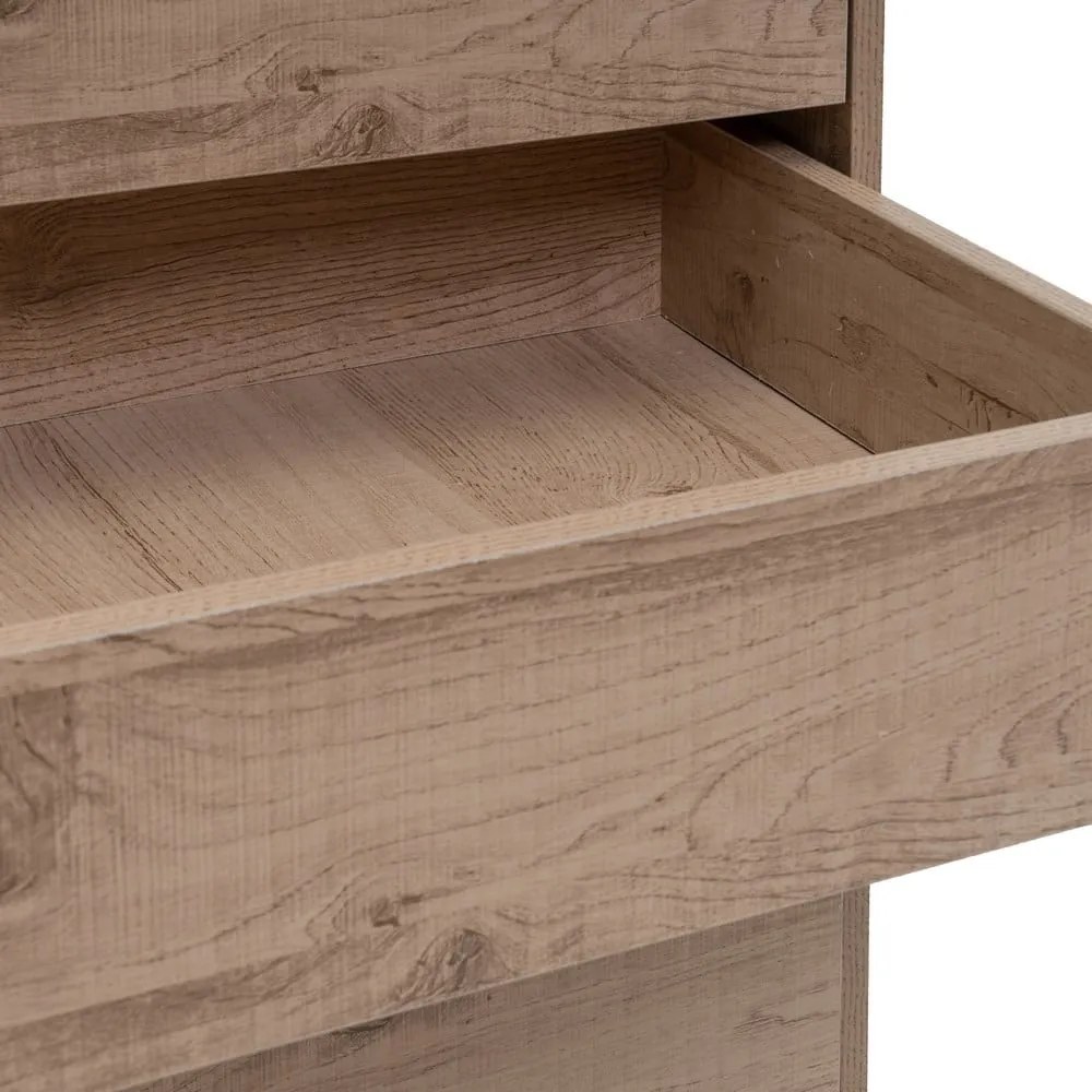 Отворен модулен шкаф от декор от дъб в естествен цвят 60x180x45 cm Modular – Casa Selección