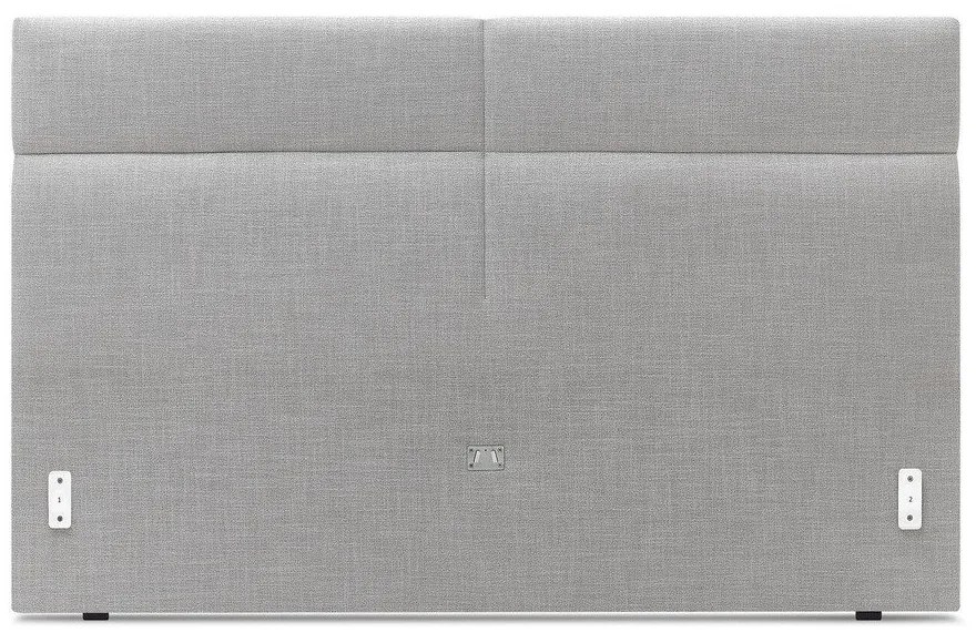 Светлосиво тапицирано двойно легло с решетка 180x200 cm Elyna - Bobochic Paris