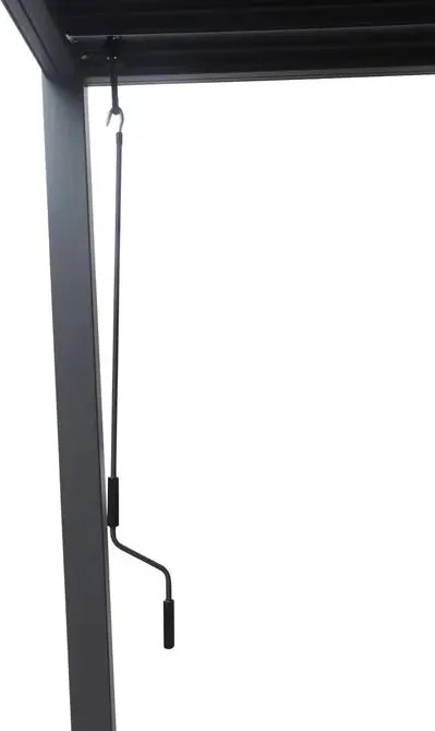 Пергола Hesperide Evonis, Алуминий и стомана, Графит, 4x3 m