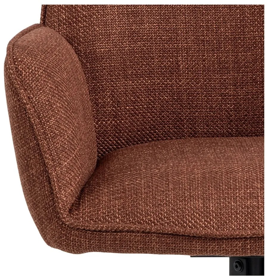 Тапицирани трапезни столове в комплект с подлакътници 2 бр. в тухлен цвят Glenda – Actona