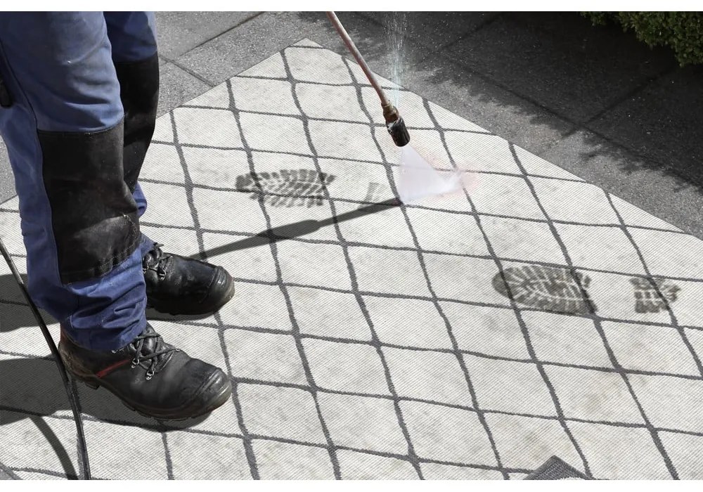 Сив и кремав килим на открито , 120 x 170 cm Malaga - NORTHRUGS