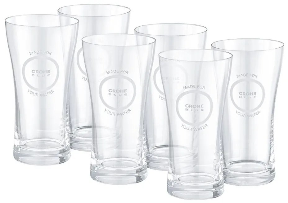 GROHE 40437000 - Комплект от 6 чаши BLUE, 250 мл, кристални/прозрачни