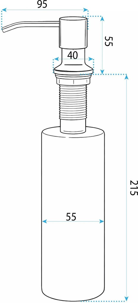Дозатор Rea LON Black