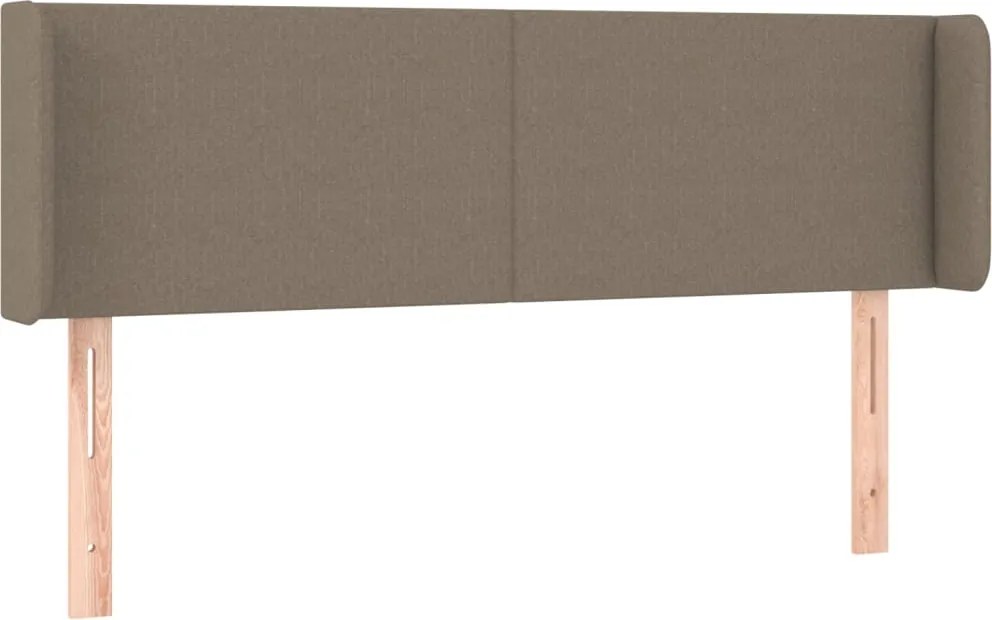 3118490 vidaXL Горна табла за легло, таупе, 147x16x78/88 см, плат