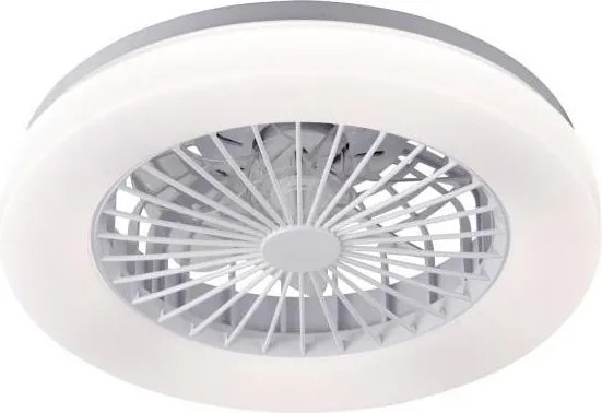 LED димируемо таванно осветително тяло с вентилатор VENTELUX LED/24W/230V сребристо + дистанционно управление