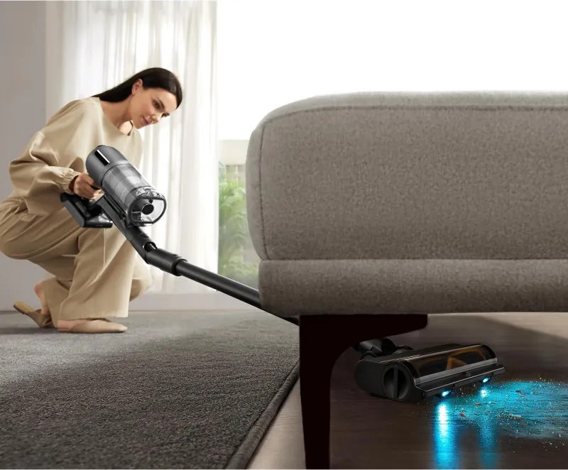 Вертикална прахосмукачка Dreame Z30 VZV17A, 855W, 310AW, 150000 об/мин, 3 степени, 0.6 л, 90 мин, HEPA H14, LED, Безчетков мотор, Черен