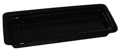 Horecano - Порцеланов гастронорм черен 2/4 h60мм 530х165мм-BUFFET-(F2142BL)