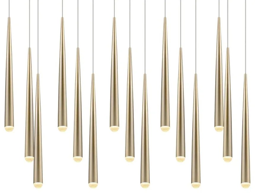 LED висящо осветително тяло в златист цвят Cala – Trio Select