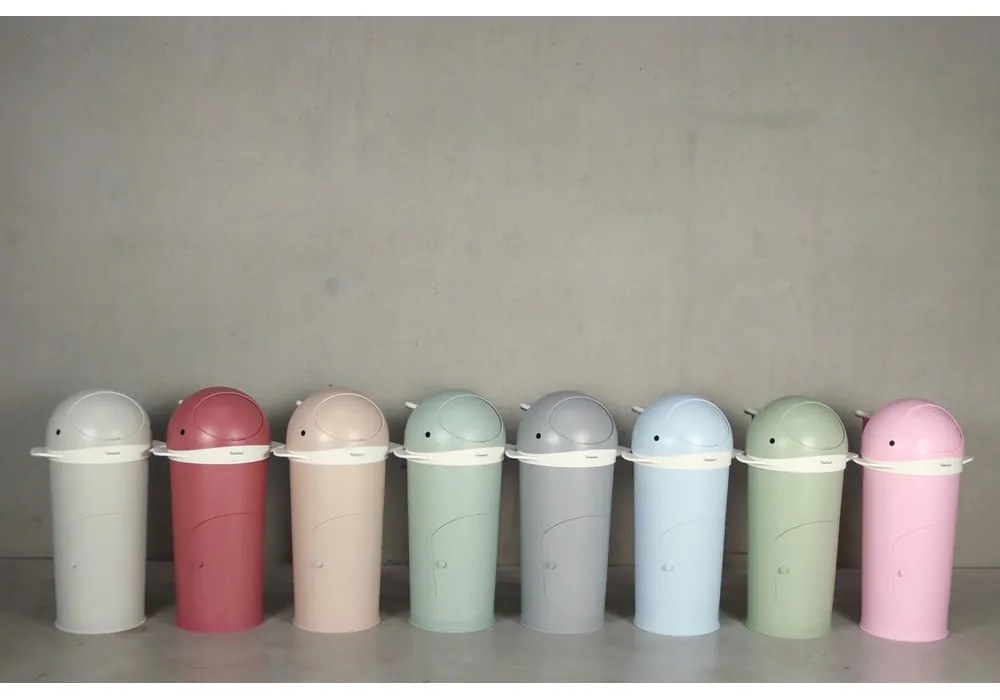 Зелено пластмасово кошче за пелени 25 l Whale – Kindsgut