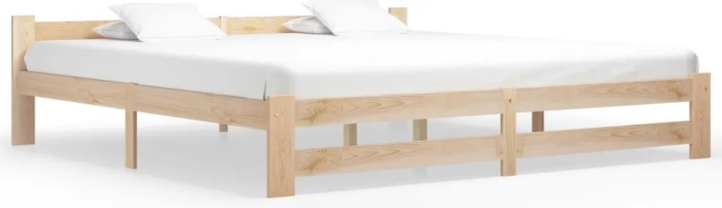 321997 vidaXL Рамка за легло, борово дърво масив, 200x200 см