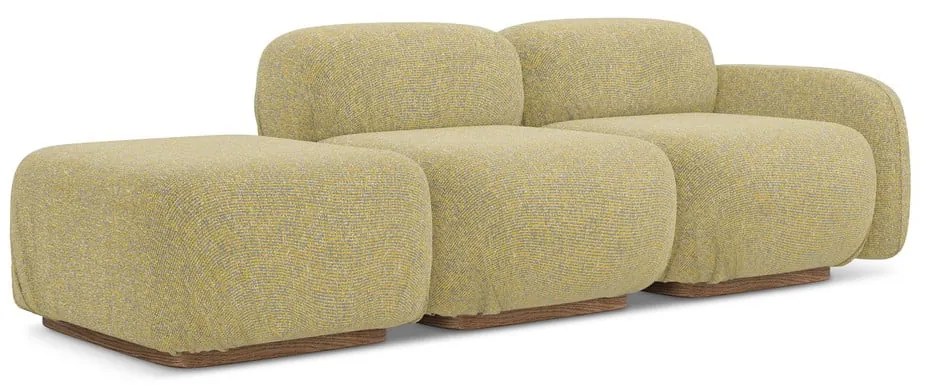 Жълт модулна лежанка (десен ъгъл) Ailani – Makamii