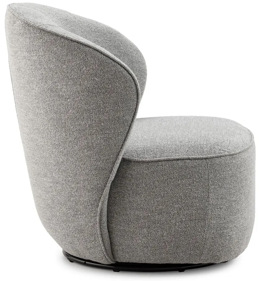 Светлосиво въртящо се кресло Edna – MOME